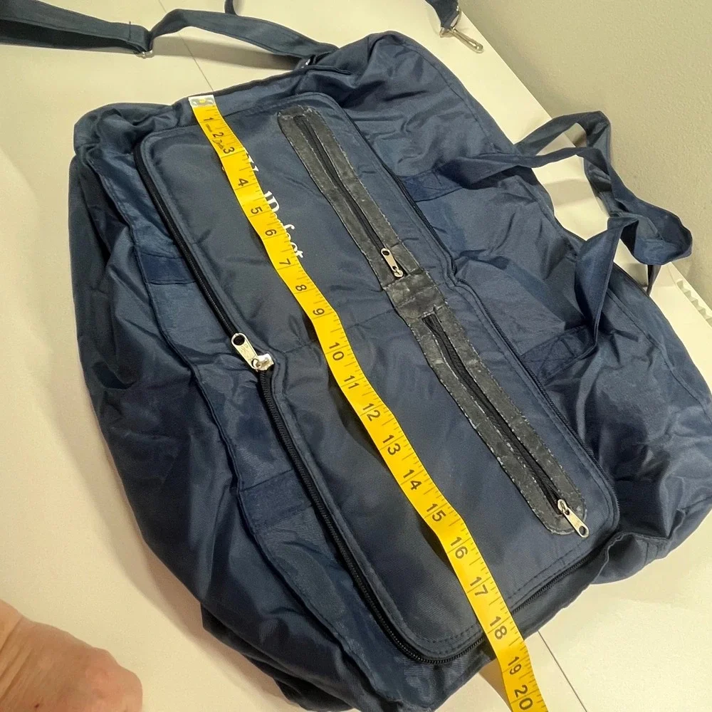 WordPerfect Corporation Travel Bag Navy Blue Foldable Pouch Vintage Tech Promo
